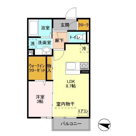 フラール ドゥの間取り