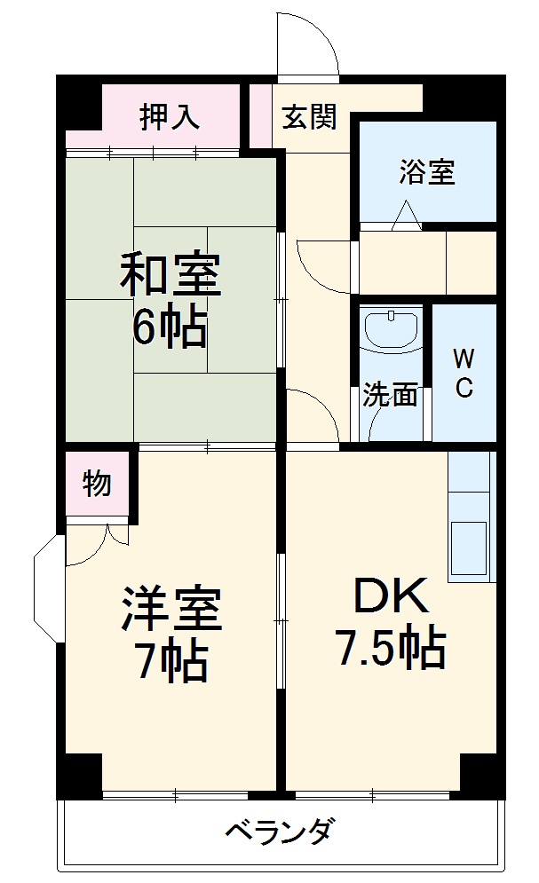 マンションブランの間取り