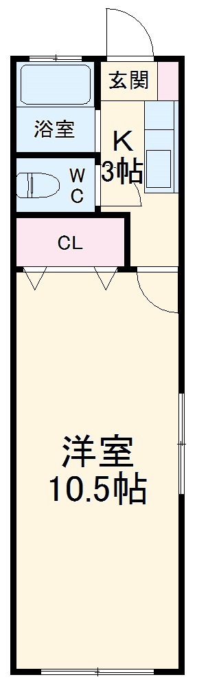 鶺鴒荘の間取り