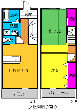 しいの木ビラBの間取り