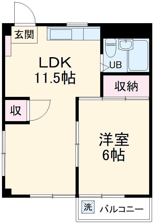 吉岡マンションの間取り