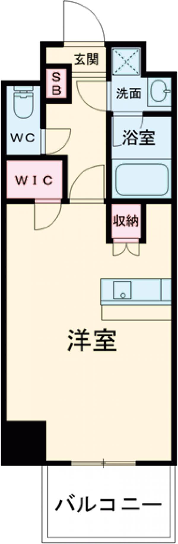 馬出の完工年月(2019年3月)築の賃貸マンションの間取り