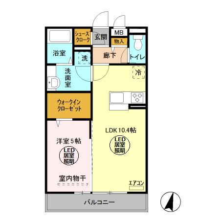 リ・ブロン(Lisblanc)の間取り