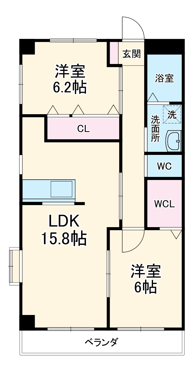 プレステージ杉の間取り