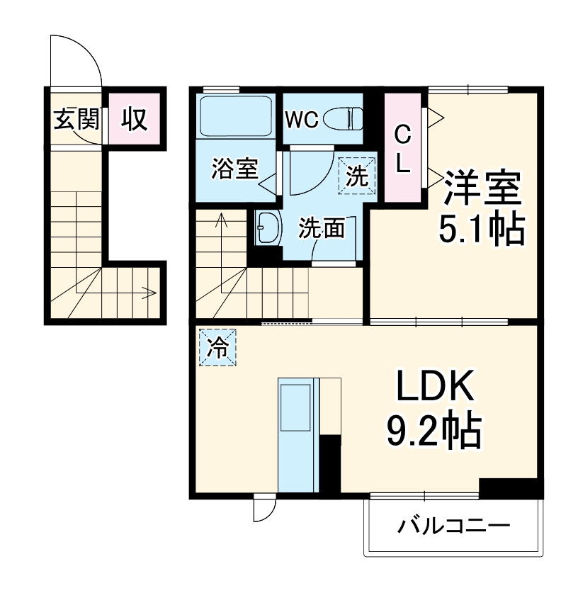 メゾンフォレストⅦの間取り
