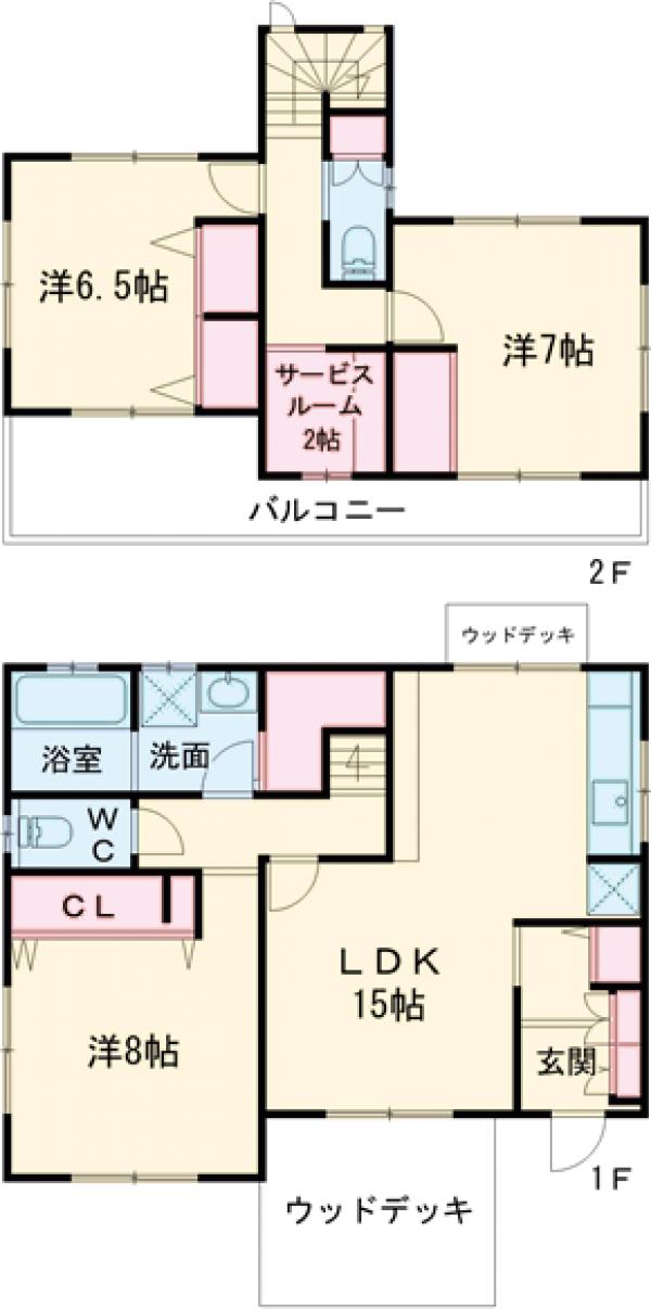 めじろ台4丁目戸建ての間取り