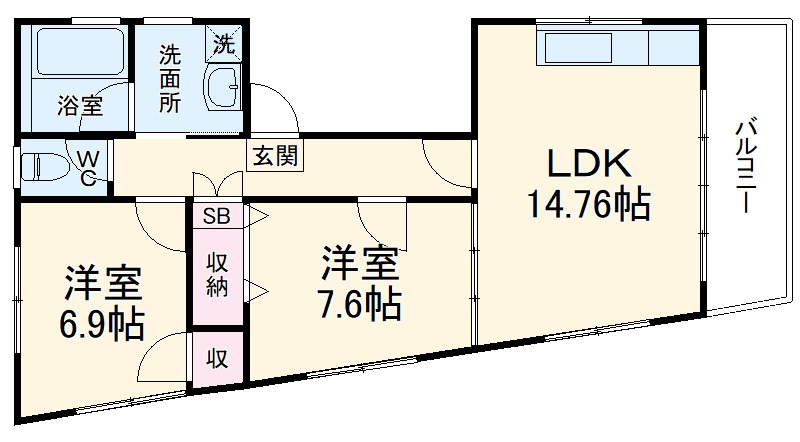 メゾン東浦和の間取り