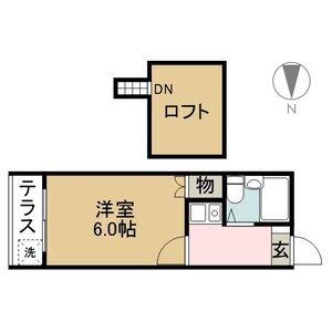 パインヒルズ東海通・103号室の間取り