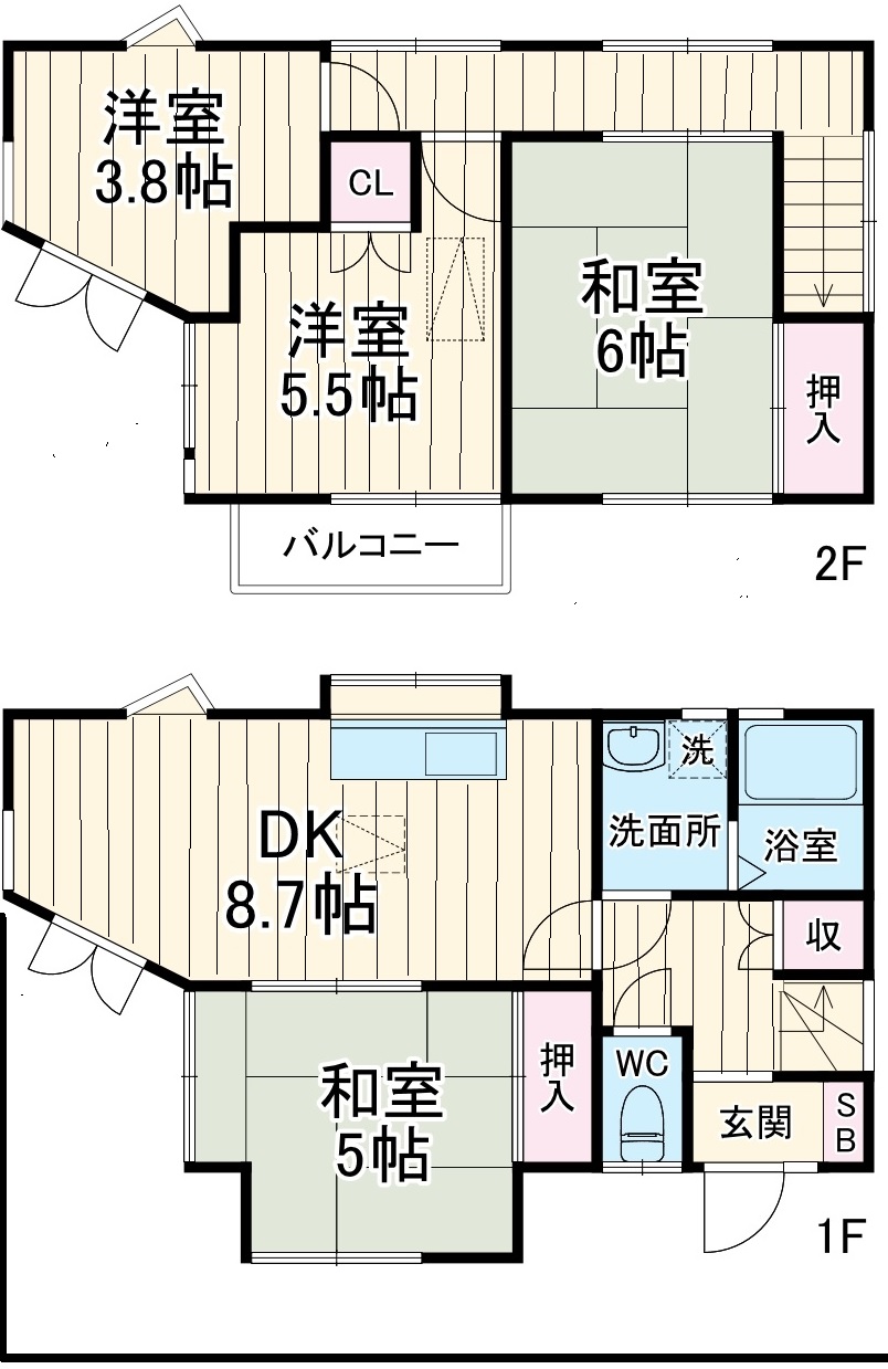 高津582-12戸建の間取り