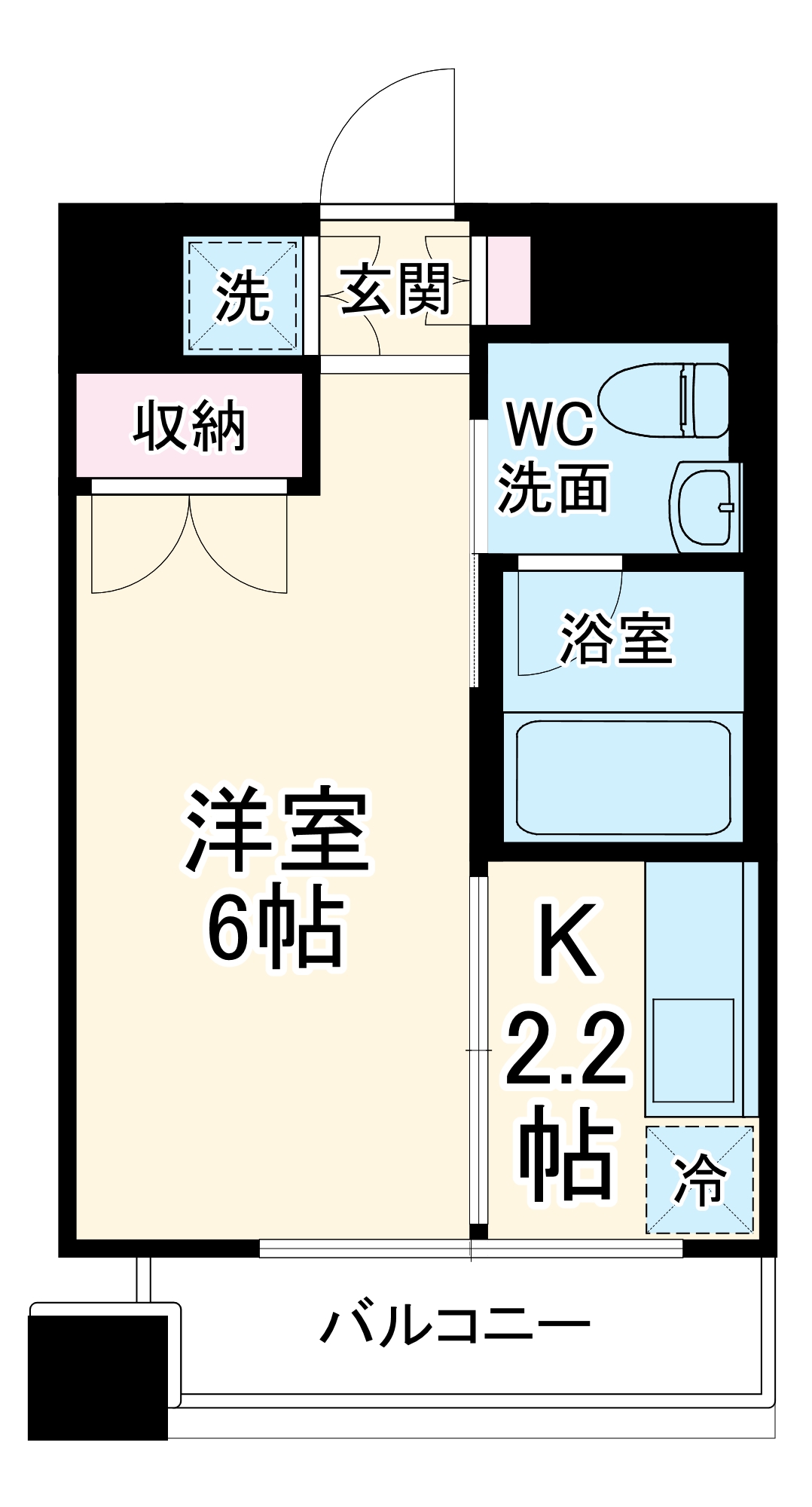 パークフラッツ松戸の間取り