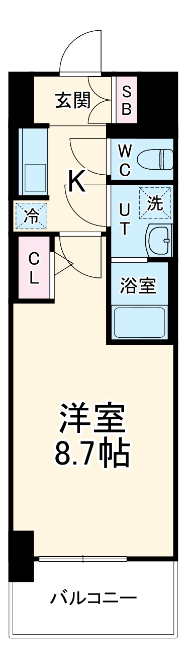 S-RESIDENCE名駅Westの間取り
