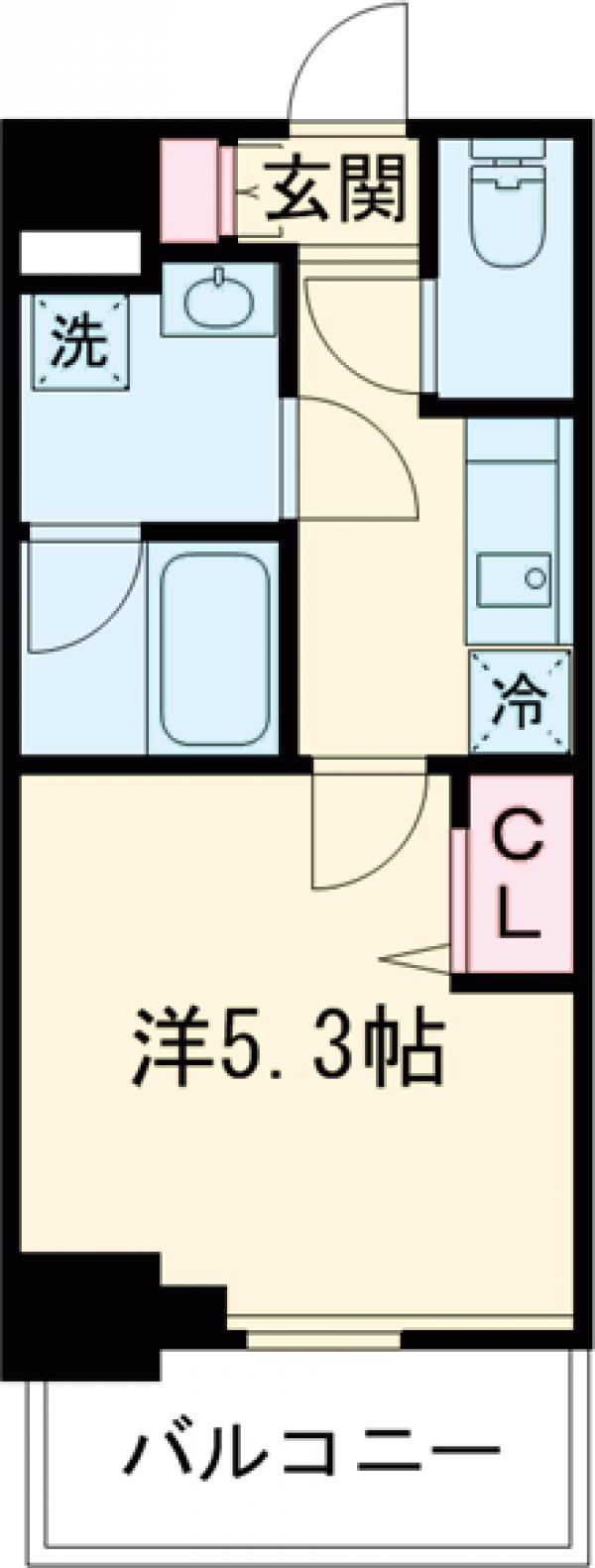 四つ木の完工年月（2022年4月）築の賃貸マンションの間取り