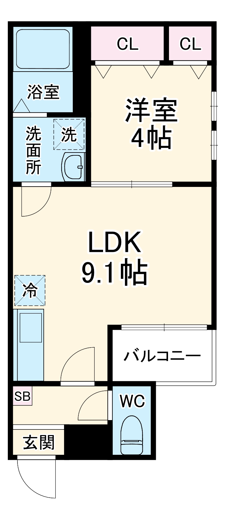 Cherim柴田の間取り