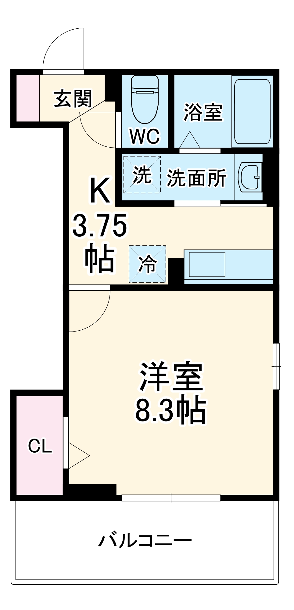 アクシス八幡の間取り