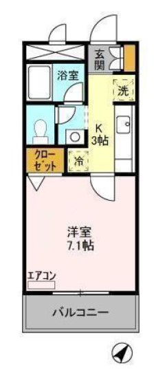 アトラクト松代の間取り