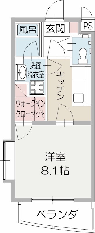 トリニティ中原の間取り