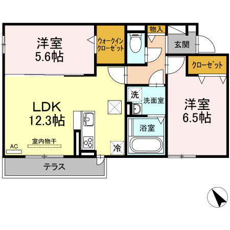 ブリーゼⅢの間取り