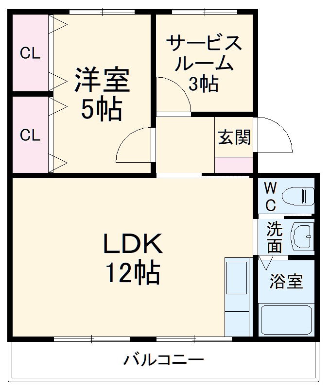 コーポ真佐の間取り