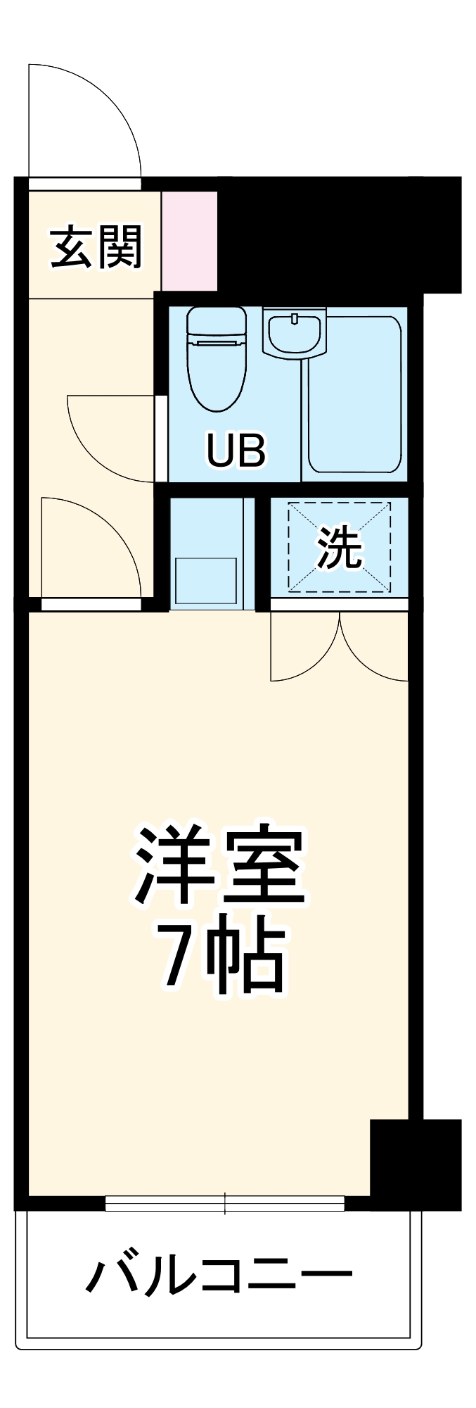 ホーユウコンフォルト神奈川新町の間取り