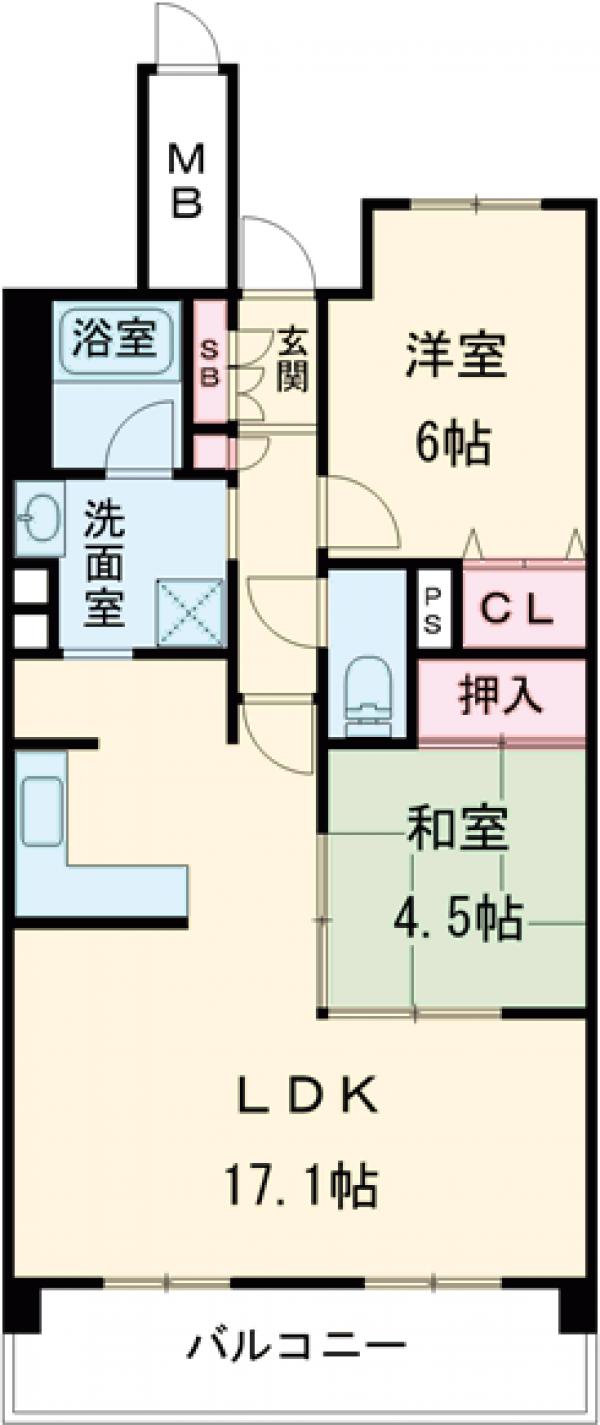 クレアシティ西院高辻通の間取り