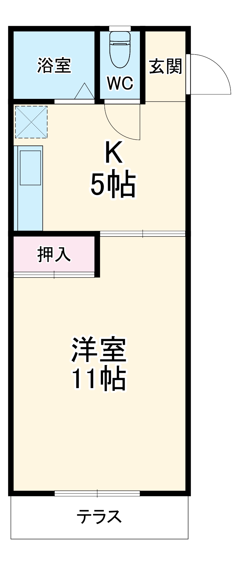 エブリワン西棟の間取り