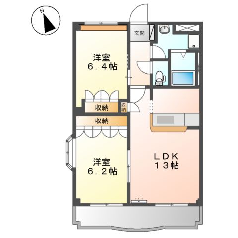 ソレイユ本郷の間取り