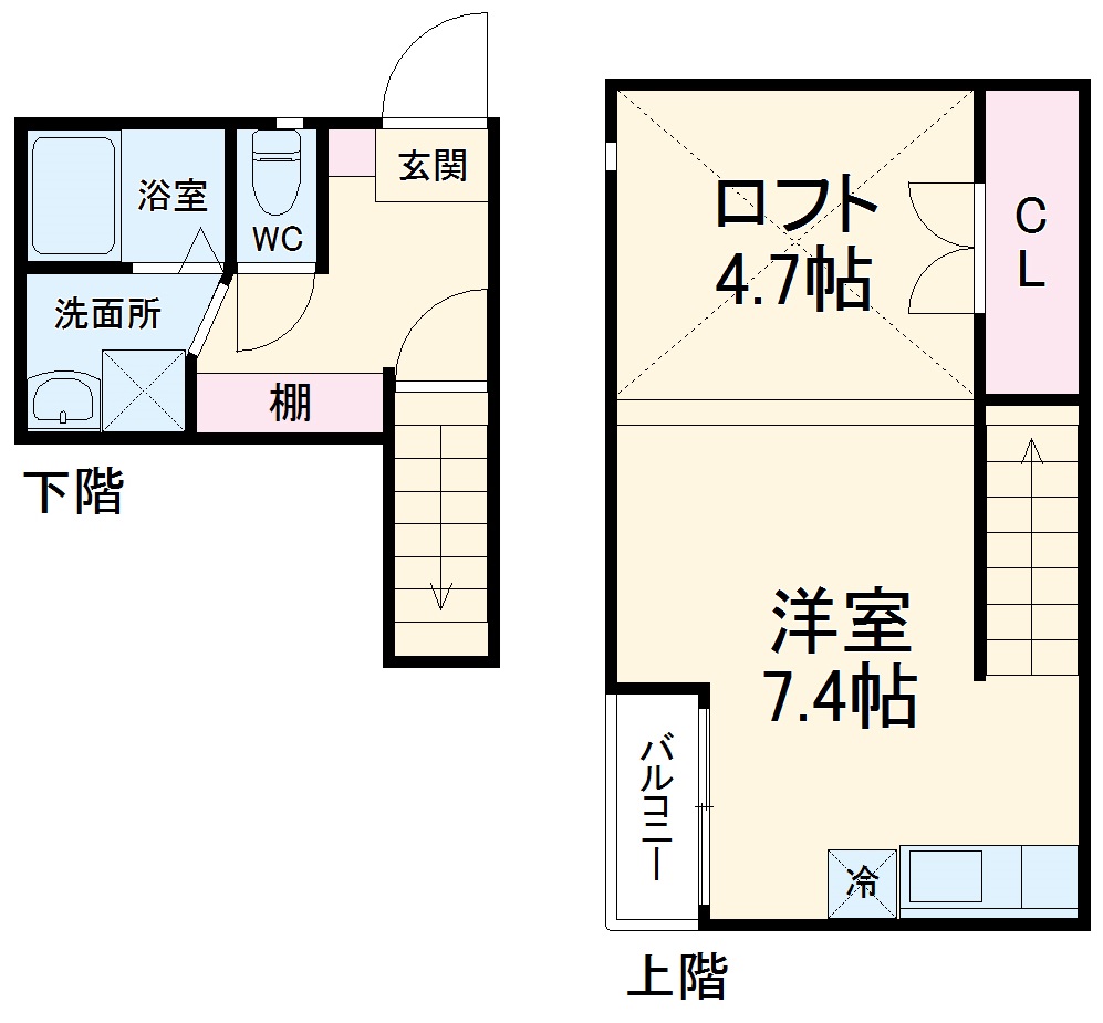 POLARIS吉塚の間取り
