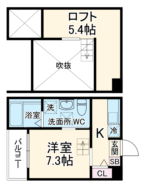 Gradius Nakawariの間取り