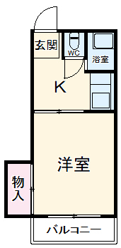はざまハイツの間取り