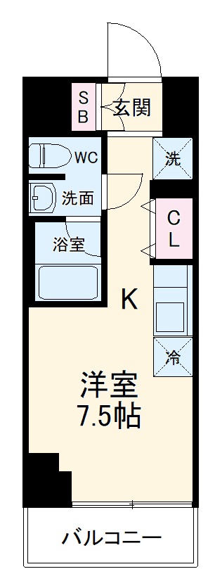 クラリッサ横浜ベーネの間取り