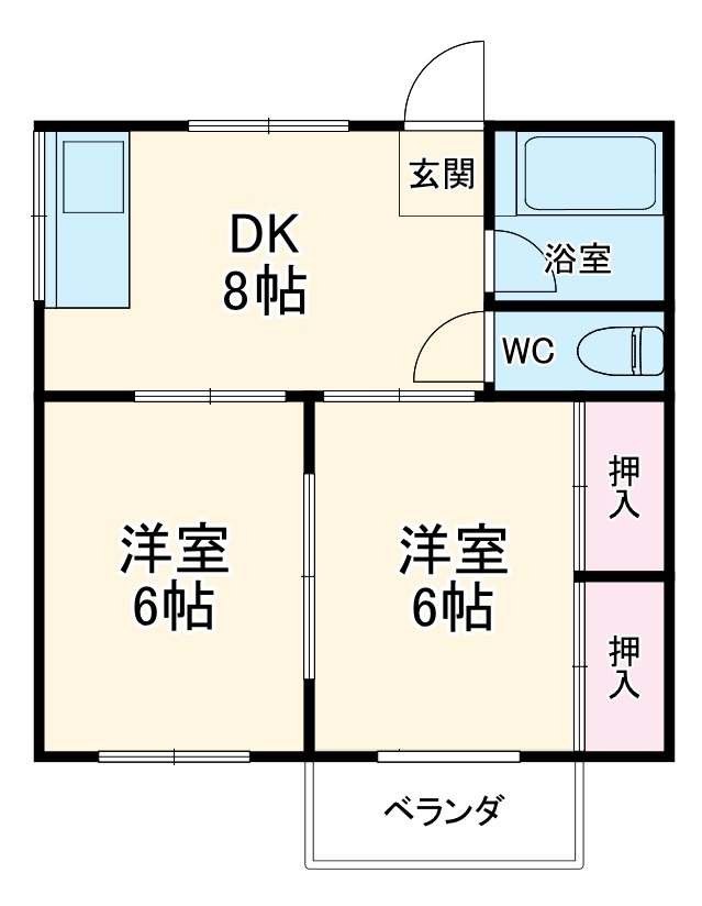 第一綾西ハイツの間取り