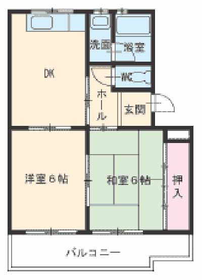 コーポ栄の間取り