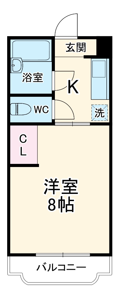 グローリィ高丘の間取り