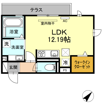 プライムヒル若松の間取り