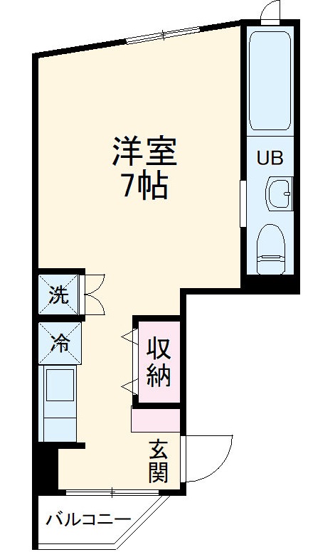 EAST RISE 由比ガ浜Bの間取り