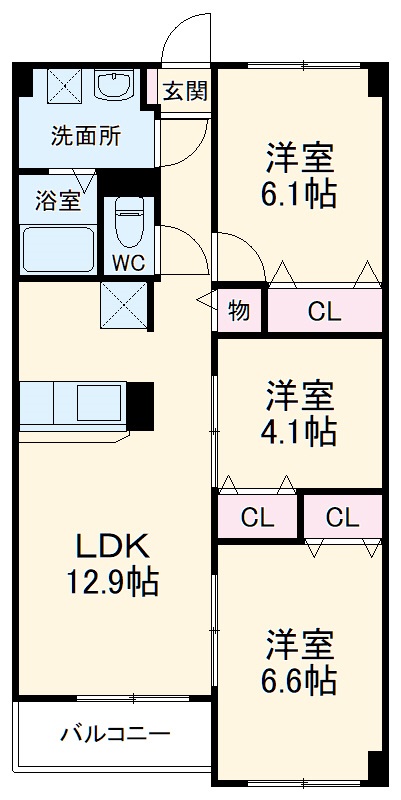 S-FORT青葉しらとり台の間取り