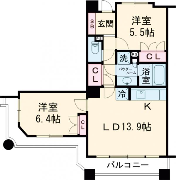 石神井公園ピアレス・ザ・タワーの間取り
