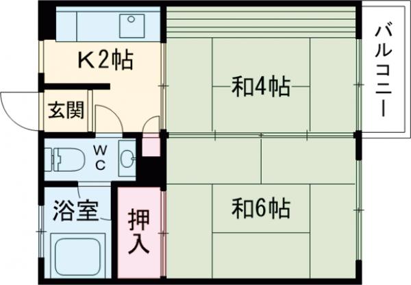 ニュー双ヶ丘マンションの間取り