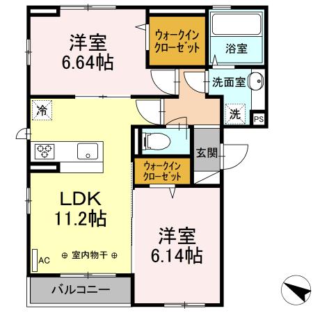 キャトルセゾンの間取り