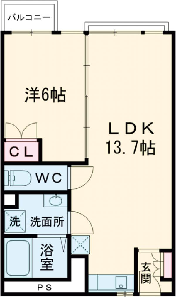 友禅ハイツの間取り