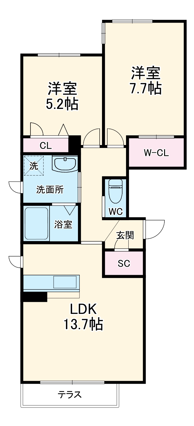 ピッコラ・カーザ桜の間取り