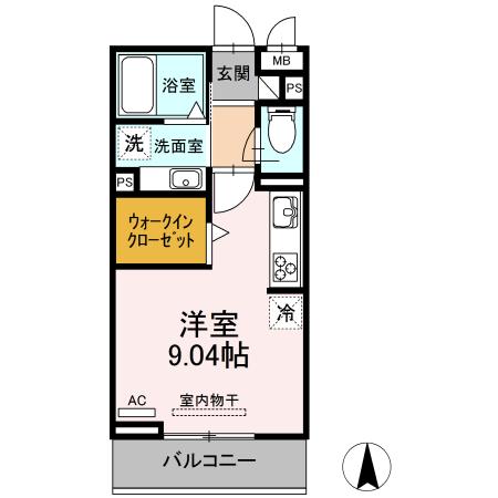 D-room井田の間取り