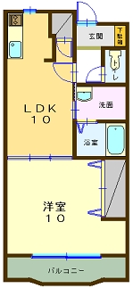ルフェール上長沢の間取り