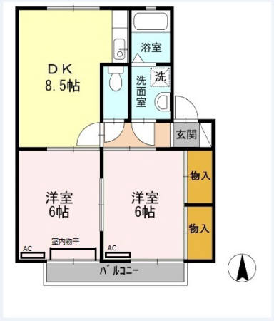 センチュリーパーク Aの間取り