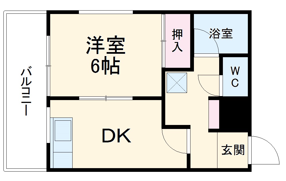 コーポひら野の間取り