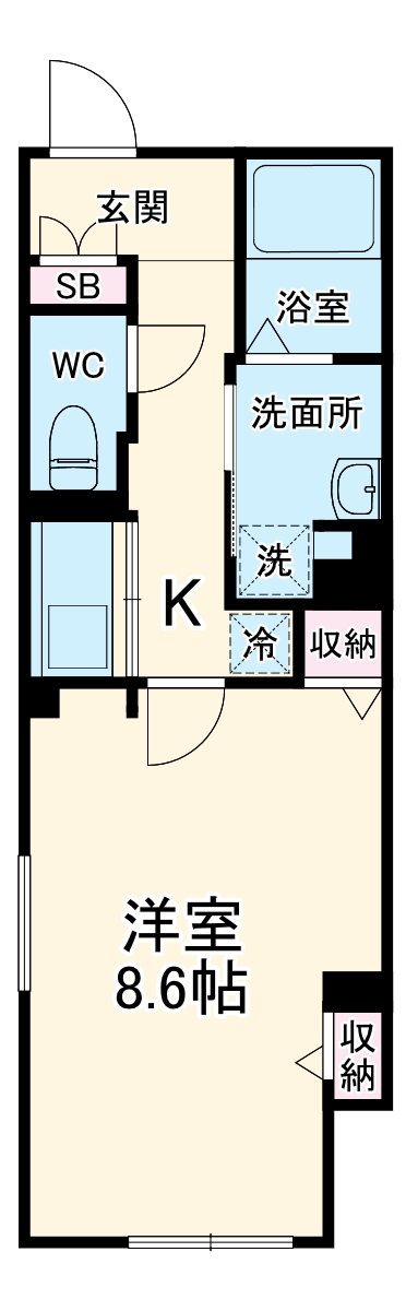 LUORE浄心EASTの間取り