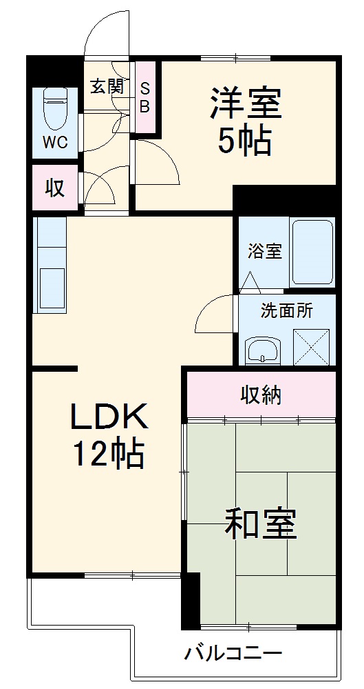 シティハウス宝地の間取り