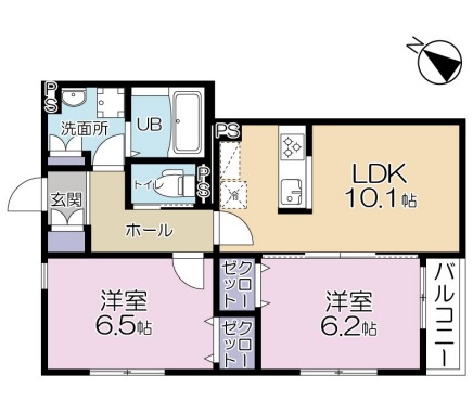 ラヴィエール美浜の間取り