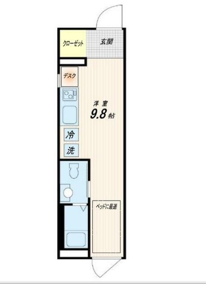 Fullea神楽坂・401号室の間取り