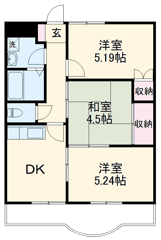 テラッツァ千藤の間取り